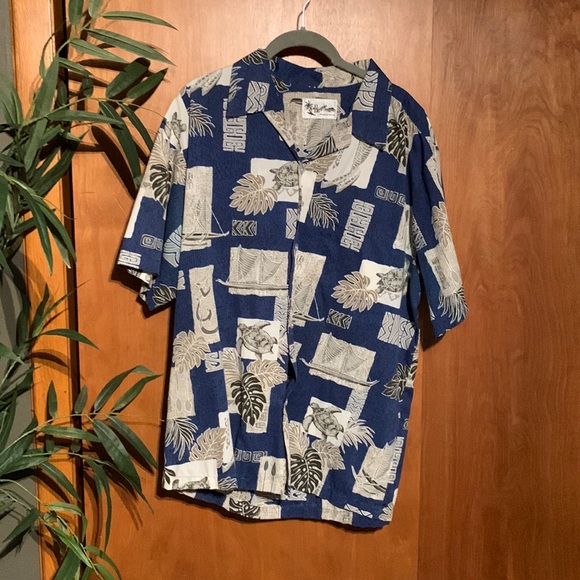 Howies Made in Hawaii Hawaiian Aloha Shirt XL tiki - Picture 1 of 5